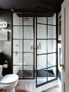 creative framed shower door