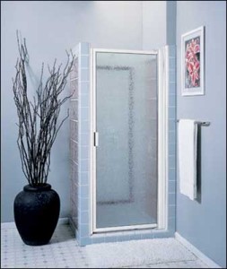 framed hinged shower